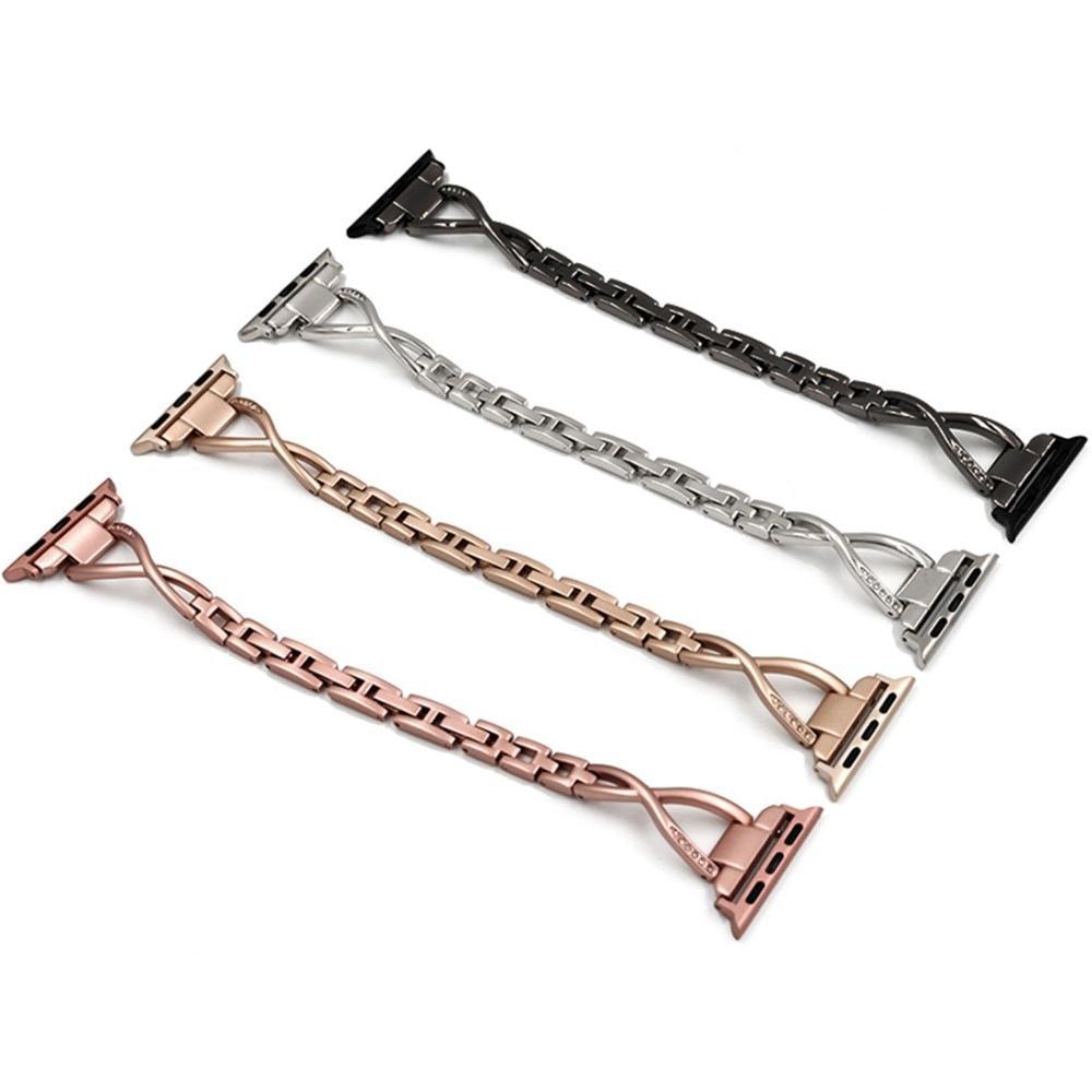 Diamond strap For Apple Watch Band apple watch 5 4 3 band 44mm/40mm Stainless Steel Iwatch 5 4 42mm/38mm Bracelet watchband belt