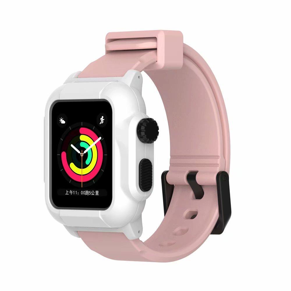 Luminous Sport case+Strap For Apple Watch band apple watch 4 3 5 44mm/40mm/42mm waterproof Iwatch band Bracelet case  cover