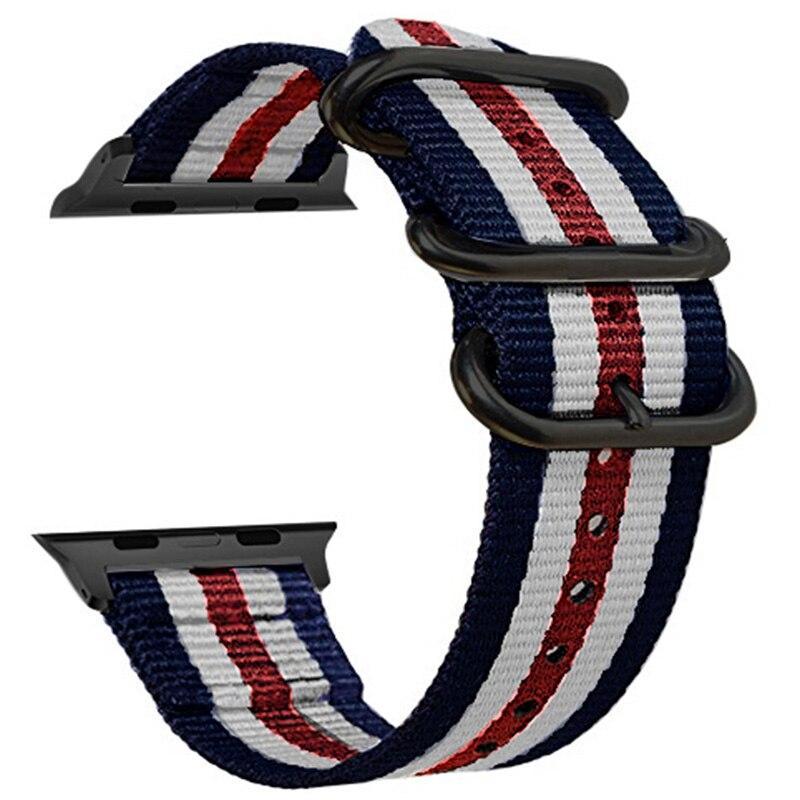 Nato strap For Apple watch band apple watch 4 3 5 band 44mm 40mm 42mm 38mm iwatch band correa woven nylon Bracelet Watchband