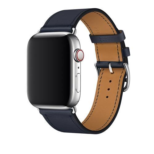 single tour Leather strap For Apple Watch band 5 4 44mm 40mm bracelet iwatch series 3/2/1 42mm 38mm Wrist bracelet belt