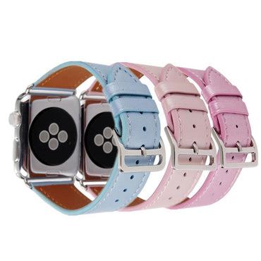 NEW Genuine Leather strap For Apple Watch Band 42mm 38mm Iwatch series 3 2 1 flash wrist bands bracelet watchband belt