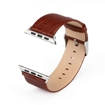 PU leather watch strap for apple watch 5 4 3 band 44mm/40mm iwatch 5 3 2 1 band  Lizard pattern wrist replacement Watch Strap