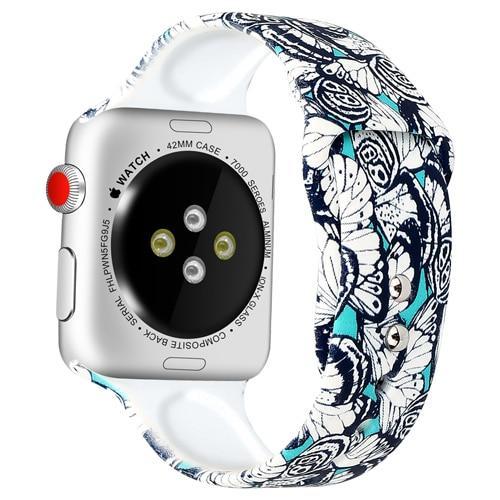 strap For Apple Watch band pulseira apple Watch 4 3 5 44mm 40mm iwatch band 42mm 38mm correa Popular Printing women bracelet 44