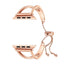 CRETED Strap For Apple Watch band iWatch 4 3 2 42mm/38mm/44mm/40mm correa stainless steel cuff strap girl fashion design chain