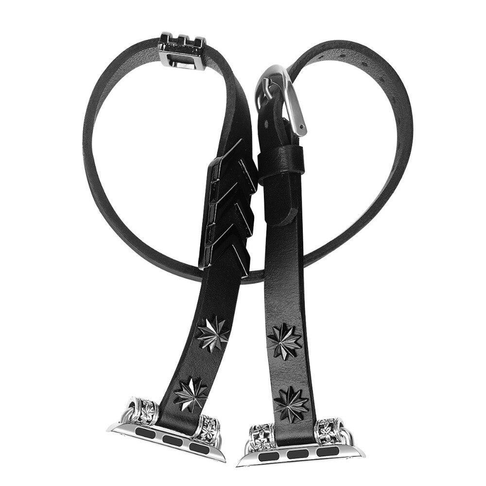 leather loop strap For Apple Watch band 42mm 38mm iwatch series 4 3 2 1 44mm 40mm Women Men Adjustable Bracelet wrist watchband
