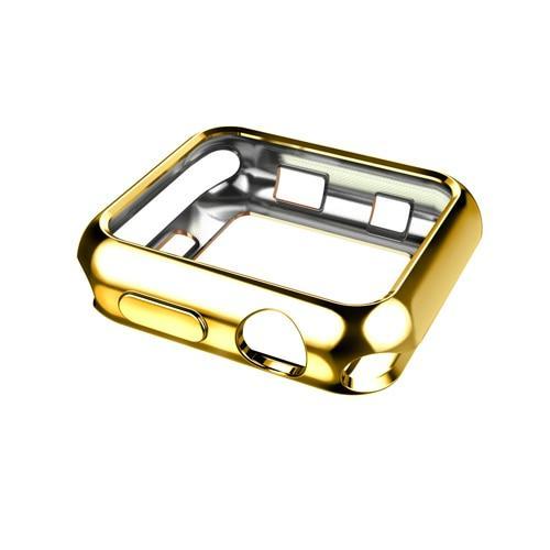 Silicone Case cover For Apple Watch band 42mm 38mm iwatch strap series 3 2  Soft Protect frame bumper protective shell