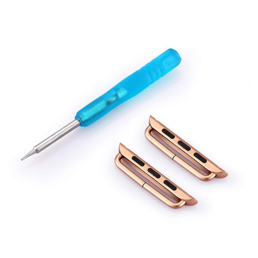 Adapter Connector For Apple Watch 4 44mm/40mm iwatch band series 4 Stainless Steel Buckle clasp adaptor accessories