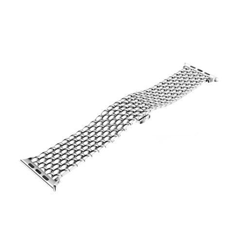 Stainless Steel Strap For Apple Watch band 42mm/38mm Butterfly buckle iwatch 3/2/1 wrist band bracelet smart watch belt