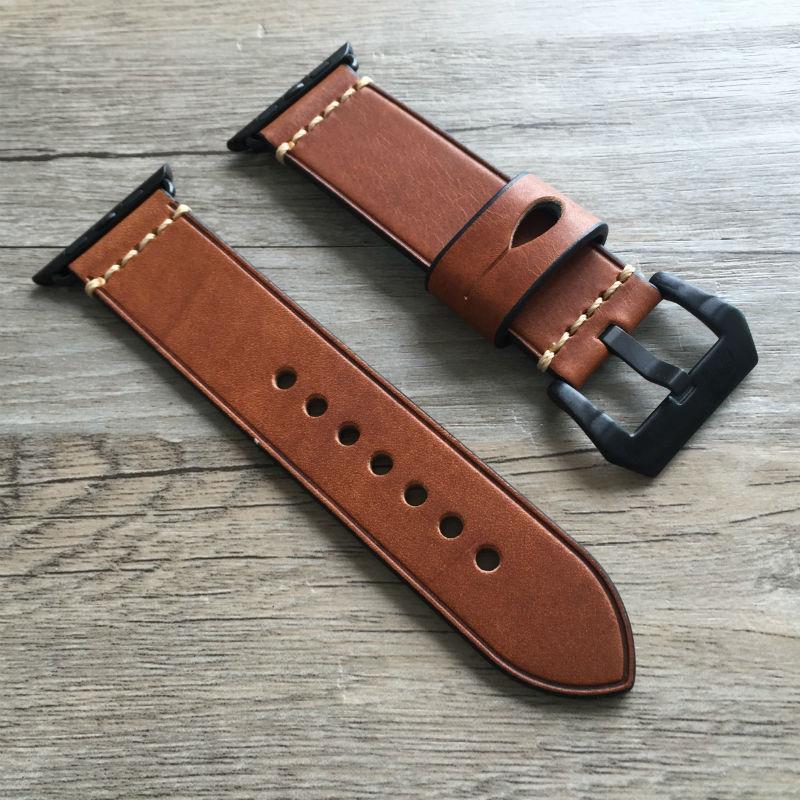 Genuine Leather strap For Apple watch band pulseira apple watch 5 4 3 42mm 38mm iwatch band 44mm 40mm correa watch Accessorie