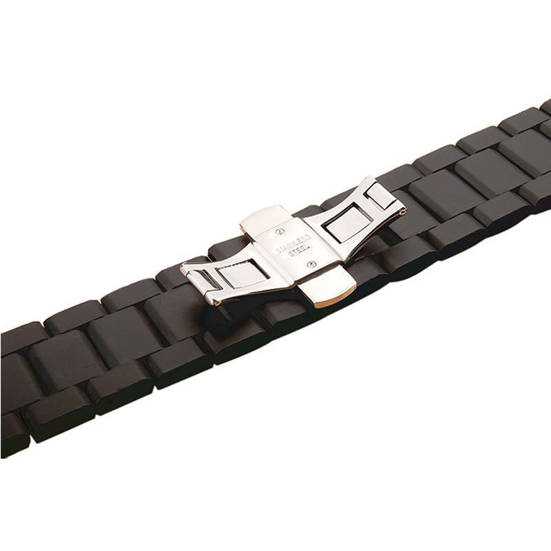 Wood Strap For Apple Watch band apple watch 5 4 3 band 44mm/40mm iwatch 5 42mm/38mm Wooden Butterfly buckle Bracelet watchband