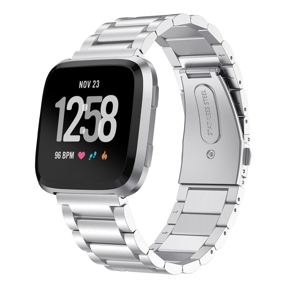 Stainless Steel band For Fitbit Versa/versa 2/versa lite Strap correa Wrist Bracelet Watchband belt reloj watch Accessories