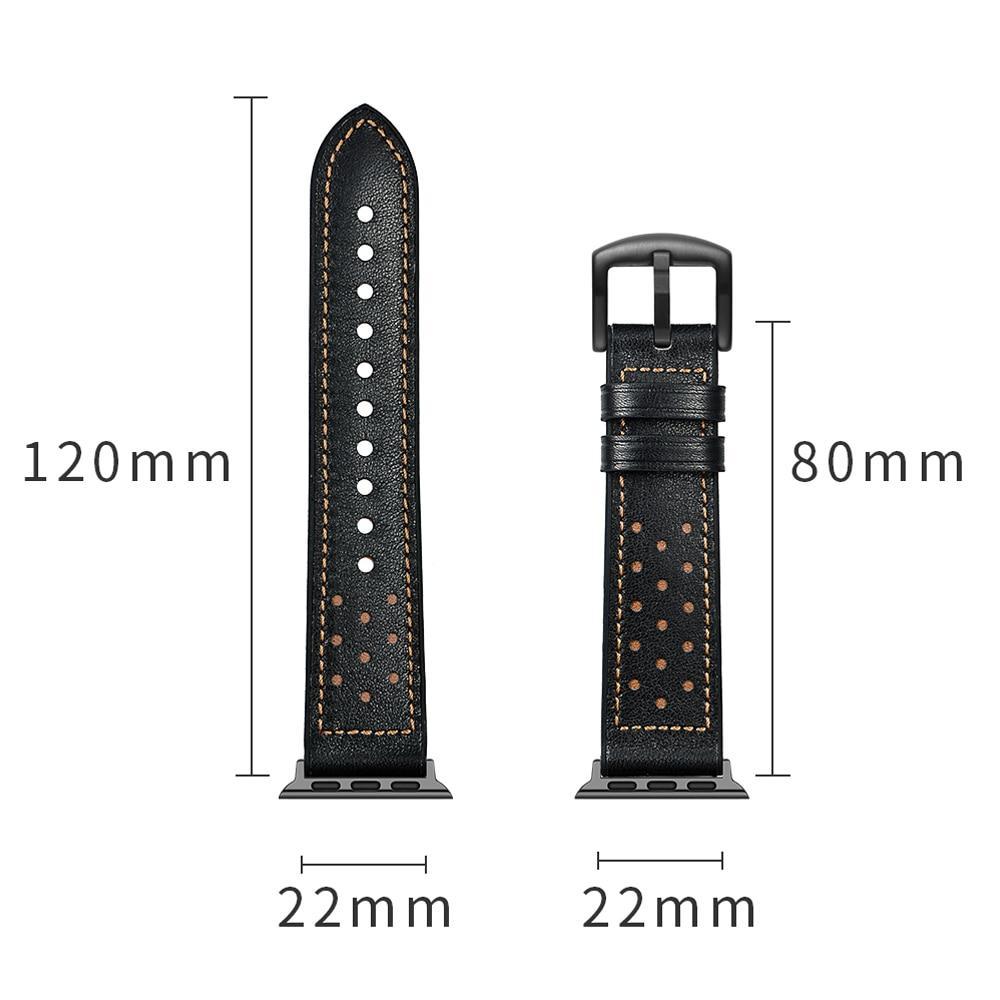 Genuine Leather strap For Apple Watch 4 band 44mm/40mm silicone Correa Iwatch series 4/3/2/1 retro wrist bracelet belt