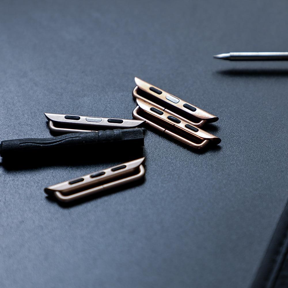 Adapter connector For Apple Watch band apple watch 4 3 5 44mm/40mm iwatch  42mm/38mm Stainless Steel clasp adaptor connector