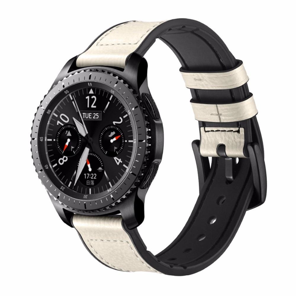 Leather strap For Samsung Galaxy watch 46mm/Gear S3 Frontier huawei watch gt strap 22mm watch band correa silicone bracelet belt