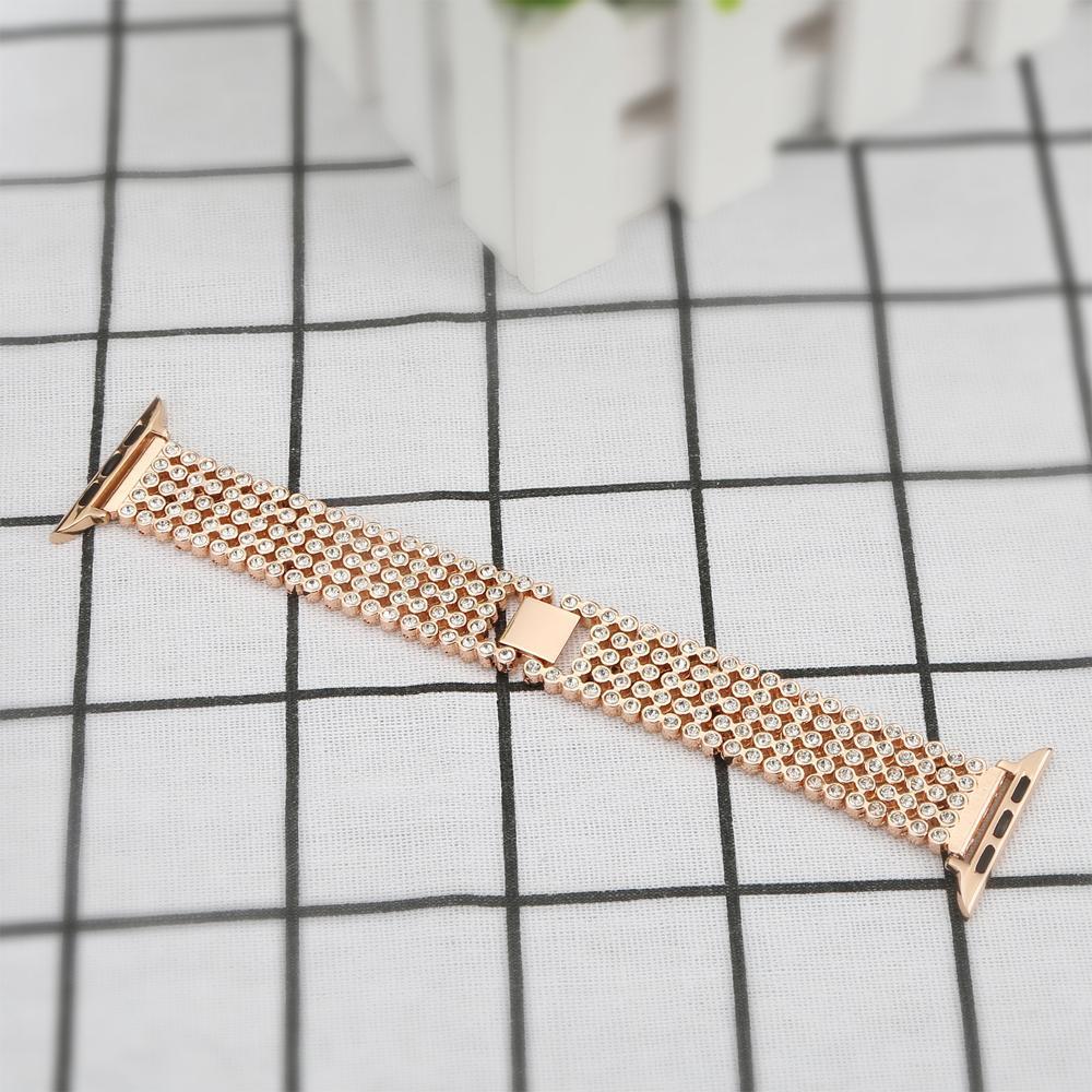 Luxury Diamond Strap For Apple Watch band apple watch 5 4 3 band 44mm 40mm Stylish Crystal iWatch 5 4 3 42mm/38mm bracelet belt