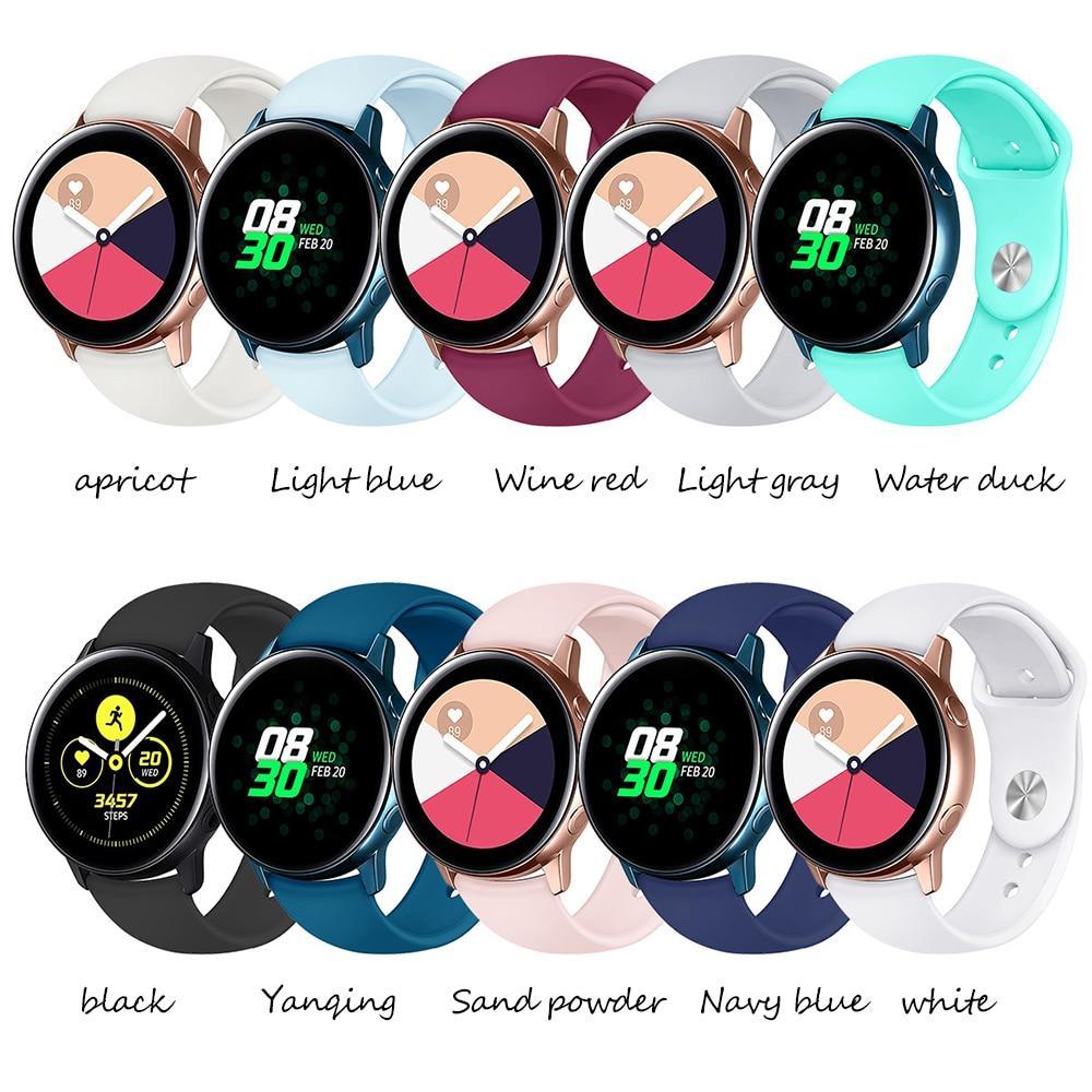 Amazfit bip Strap For Samsung galaxy watch Active Gear sport Galaxy Watch 42mm 20mm watch band Gear sport correa bracelet belt