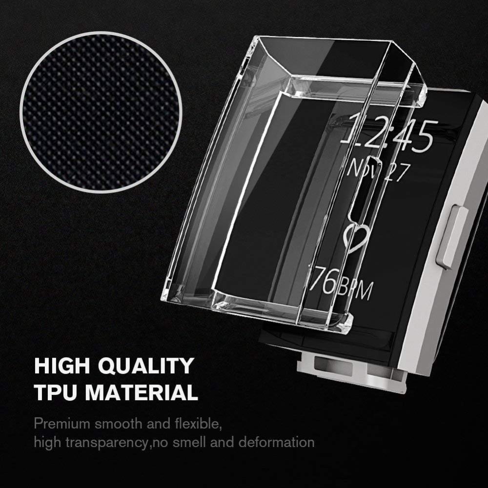 Soft Silicone Watch Case cover For Fitbit Charge 2 band  screen protector Ultra-thin Replacement protect Cases frame