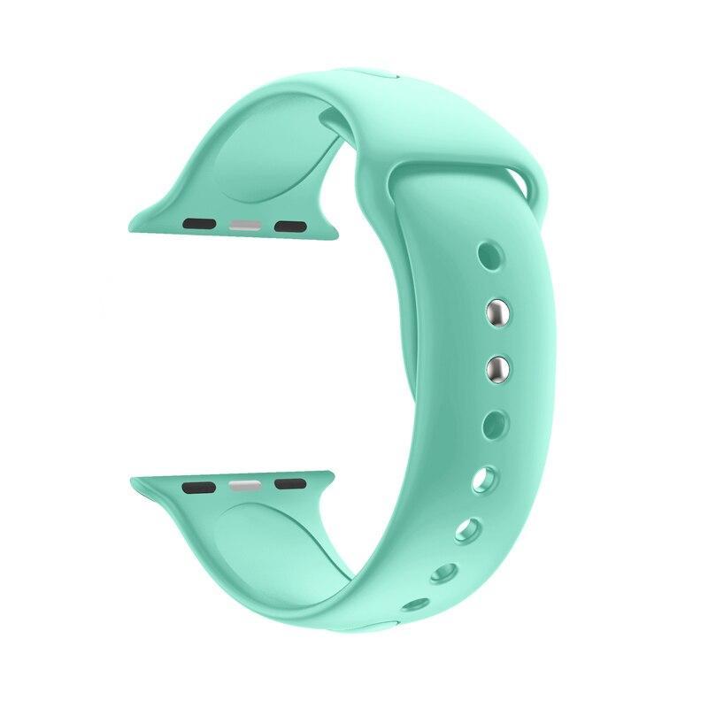 silicone Sport band For Apple Watch 4 44mm/40mm strap correa iwatch series 4/3/2/1 42mm/38mm wrist bracelet rubber belt