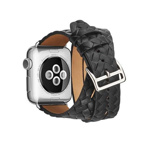 Leather Loop For Apple watch band 42mm 38mm iWatch strap Series 3 2 1 wrist bands Bracelet belt Double Tour watchband