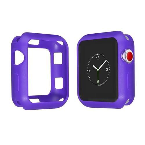 Silicone Cover Case For Apple Watch band apple watch 5 4 3 44mm 40mm iWatch case 42mm/38mm Soft protective Frame Full Protection