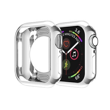 Case cover For Apple watch 4 5 case 44mm 40mm iwatch case series 4 plated TPU Protective Cover Flexible Silicone protection case