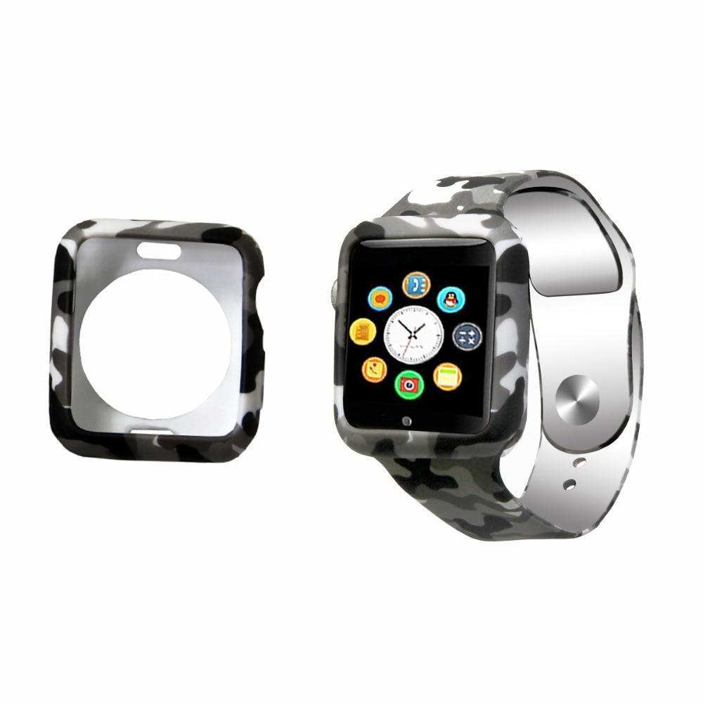 Sport Strap For Apple Watch band 42mm 38mm Silicone iwatch series 3 2 1 Camouflage pattern wristband bracelet belt Case