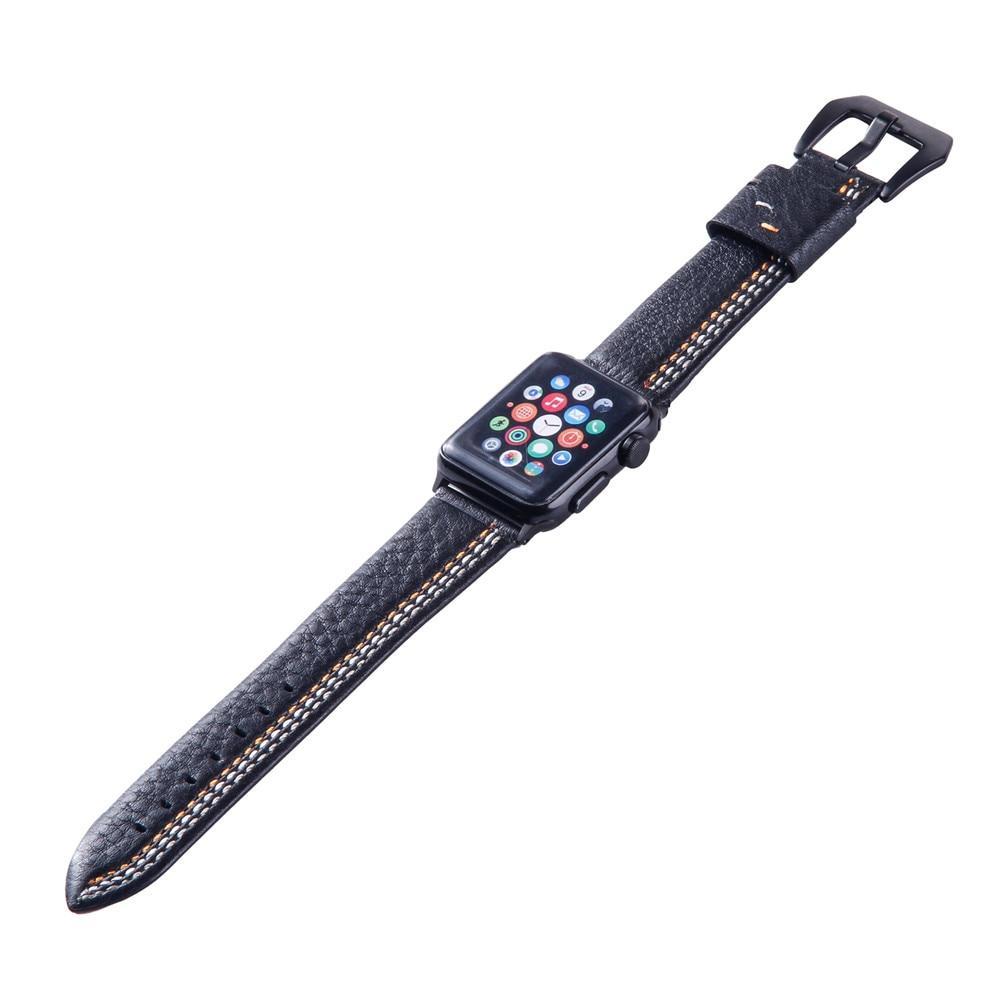 Genuine Leather strap For Apple Watch band 42mm 38mm 44 mm 40mm apple watch 4 3 2 1 iwatch band Suture Style watchband Bracelet
