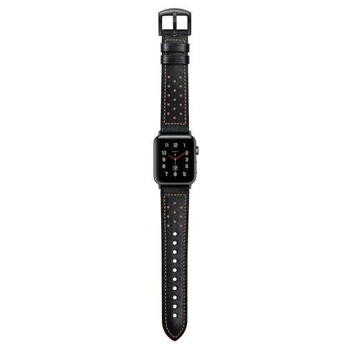 Genuine Leather strap For Apple Watch 4 band 44mm/40mm silicone Correa Iwatch series 4/3/2/1 retro wrist bracelet belt
