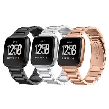 Stainless Steel band For Fitbit Versa/versa 2/versa lite Strap correa Wrist Bracelet Watchband belt reloj watch Accessories