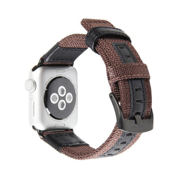 canvas Leather Strap For Apple Watch band apple watch 5 4 3 band 44mm/40mm iwatch 5 42mm/38mm Wove Nylon bracelet watchband belt
