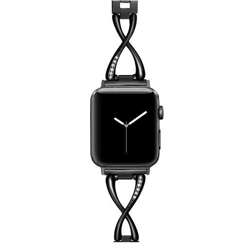 Diamond strap For Apple Watch Band apple watch 5 4 3 band 44mm/40mm Stainless Steel Iwatch 5 4 42mm/38mm Bracelet watchband belt