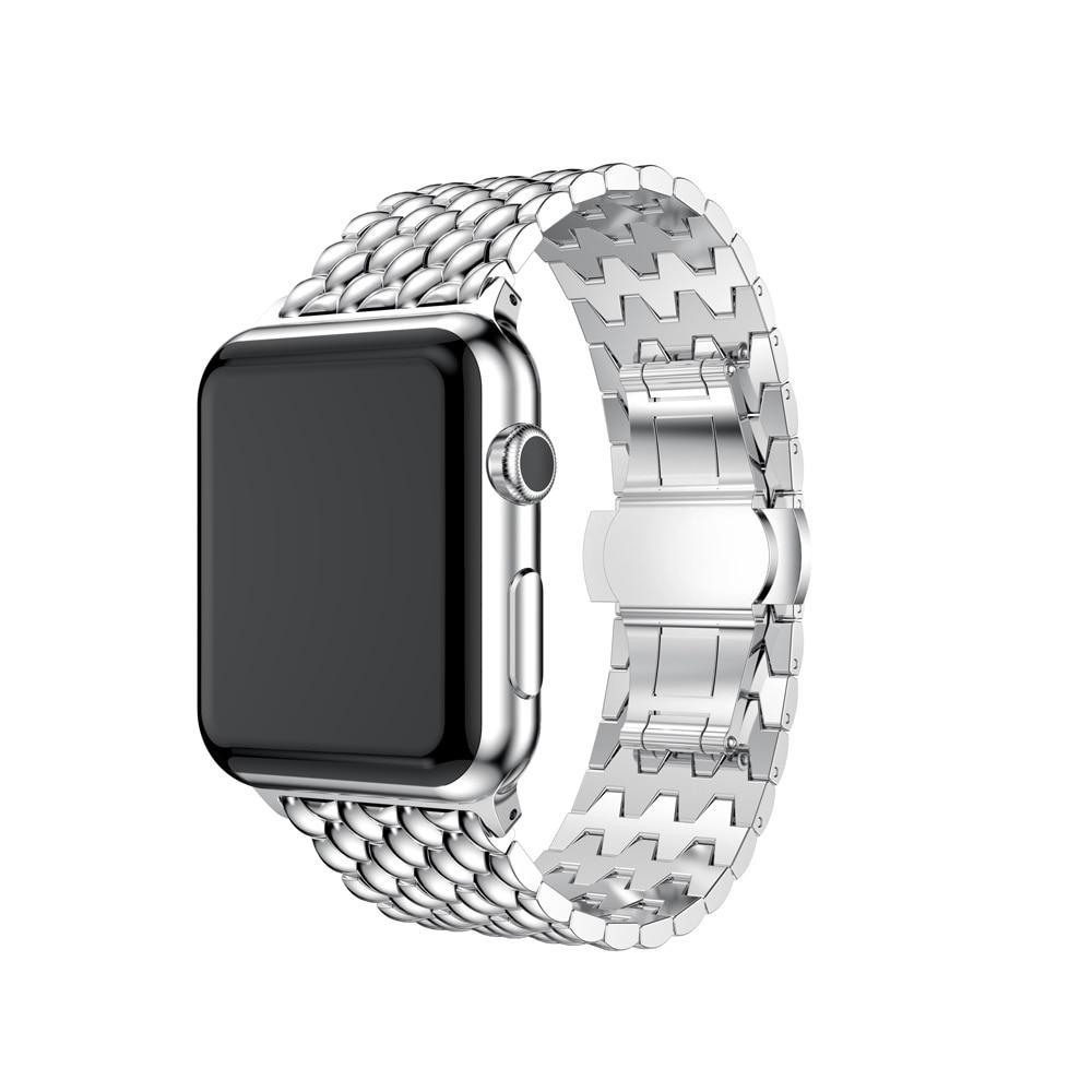 Stainless Steel Strap For Apple Watch band 42mm/38mm Butterfly buckle iwatch 3/2/1 wrist band bracelet smart watch belt
