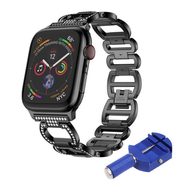 Stainless Steel Strap For Apple Watch Band apple watch 5 4 3 band 44mm/40mm Diamond correa iWatch 5 42mm/38mm bracelet watchband