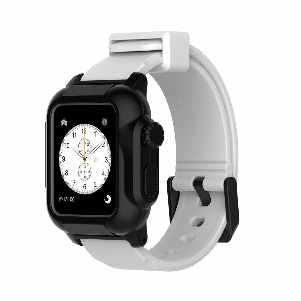 Luminous Sport case+Strap For Apple Watch band apple watch 4 3 5 44mm/40mm/42mm waterproof Iwatch band Bracelet case  cover