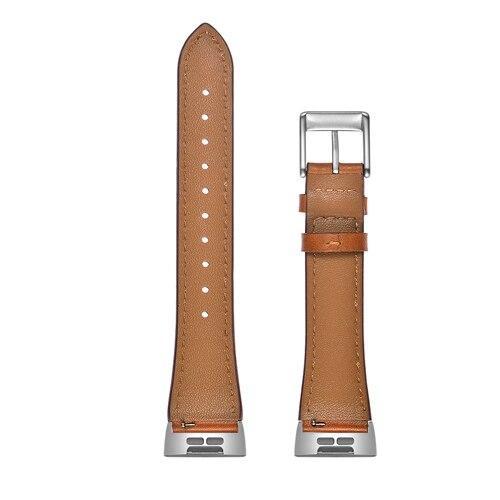 LNOP Genuine Leather strap for fitbit charge 3 band bracelet watchband divided into two styles Stainless steel buckle Wristbands