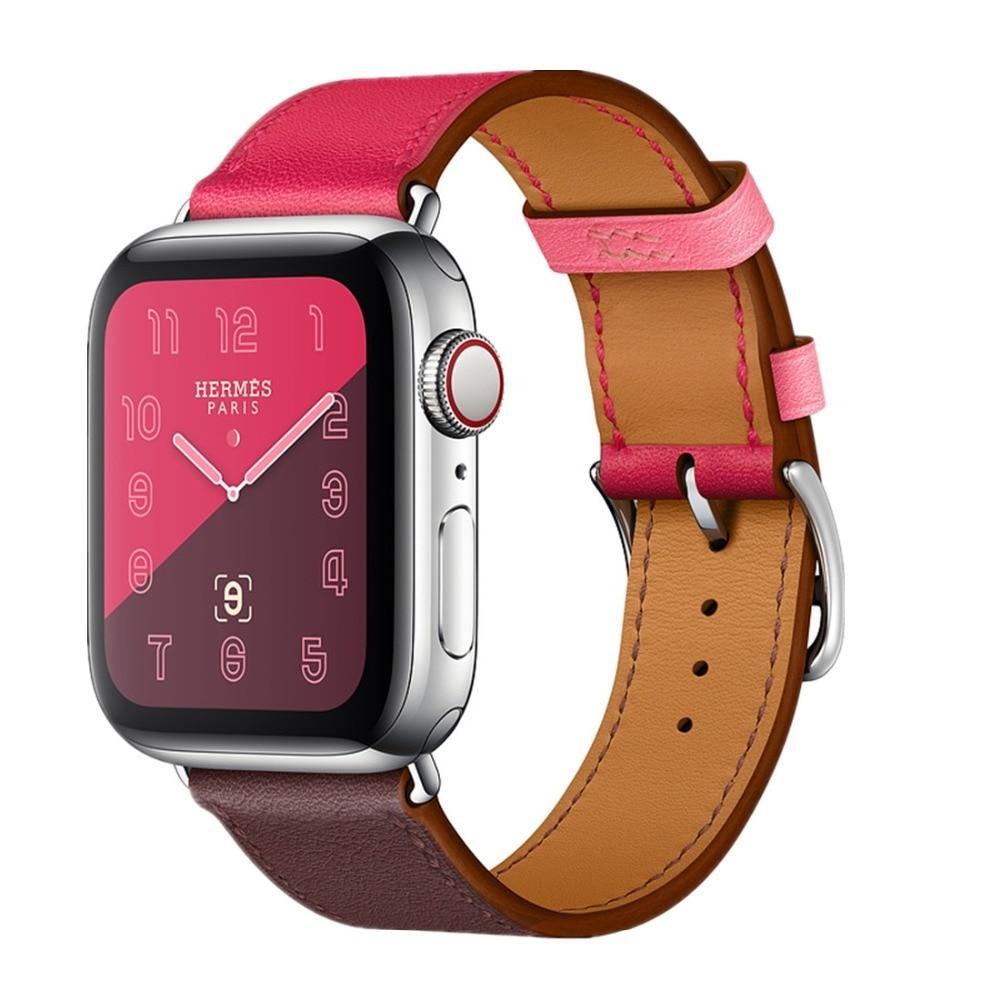 single tour Leather strap For Apple Watch band 5 4 44mm 40mm bracelet iwatch series 3/2/1 42mm 38mm Wrist bracelet belt