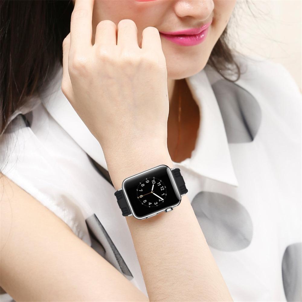 Sport Band For Apple watch 42mm 38mm Silicone strap Iwatch bands series 3 2 1 wrist bracelet watchband belt Accessories