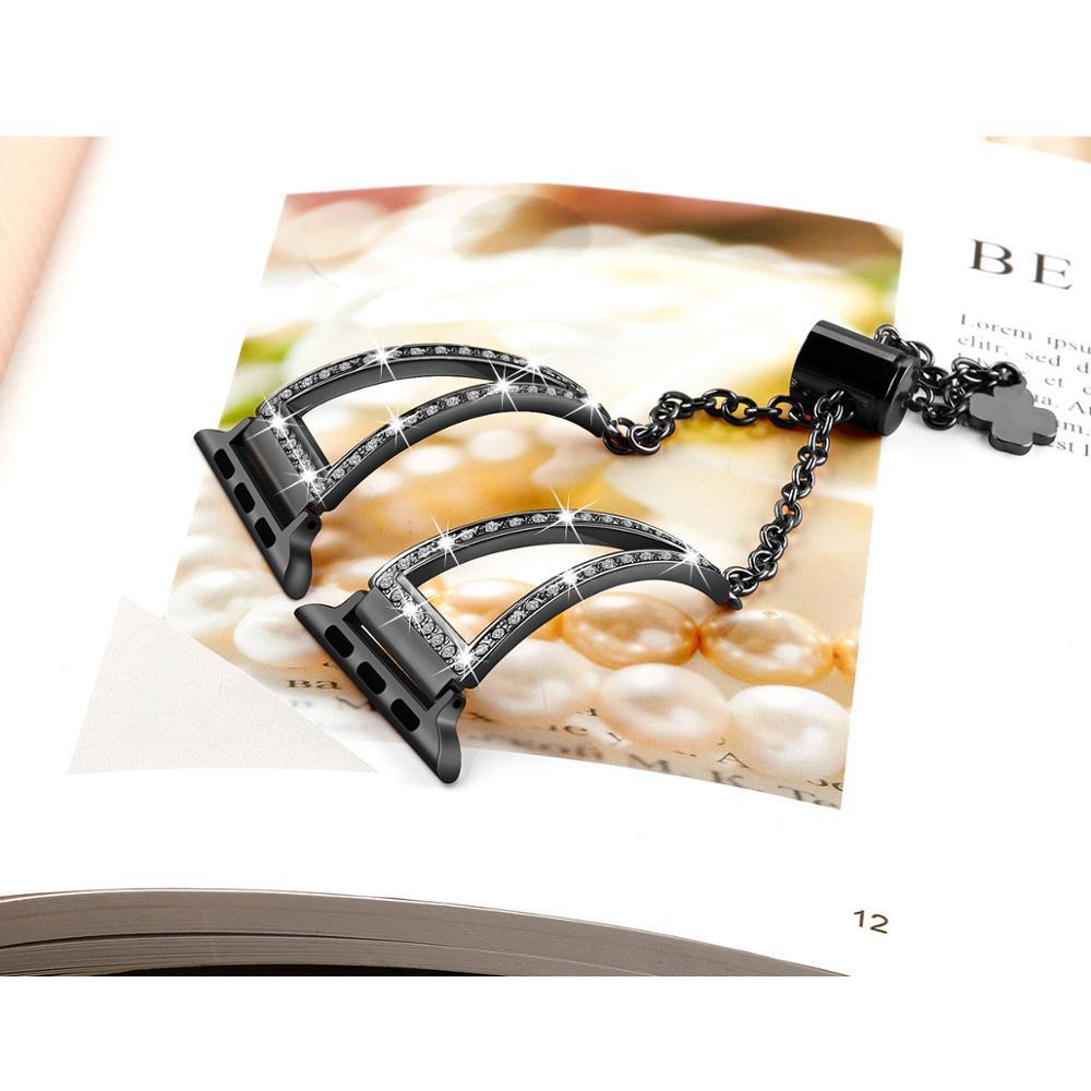 Diamond Strap For Apple Watch band apple watch 4 3 42mm 38mm iwatch band 44mm 40mm correa bracelet watchband