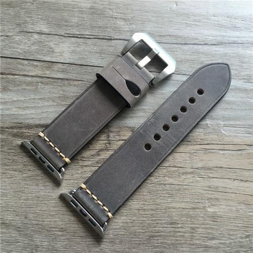 Genuine Leather strap For Apple watch band pulseira apple watch 5 4 3 42mm 38mm iwatch band 44mm 40mm correa watch Accessorie