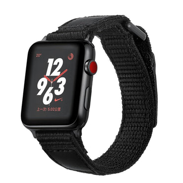 leather Sport Loop For Apple Watch 4 band 44mm/40mm Woven nylon IWATCH series 3/2/1 42mm/38 Breathable wrist Bracelet