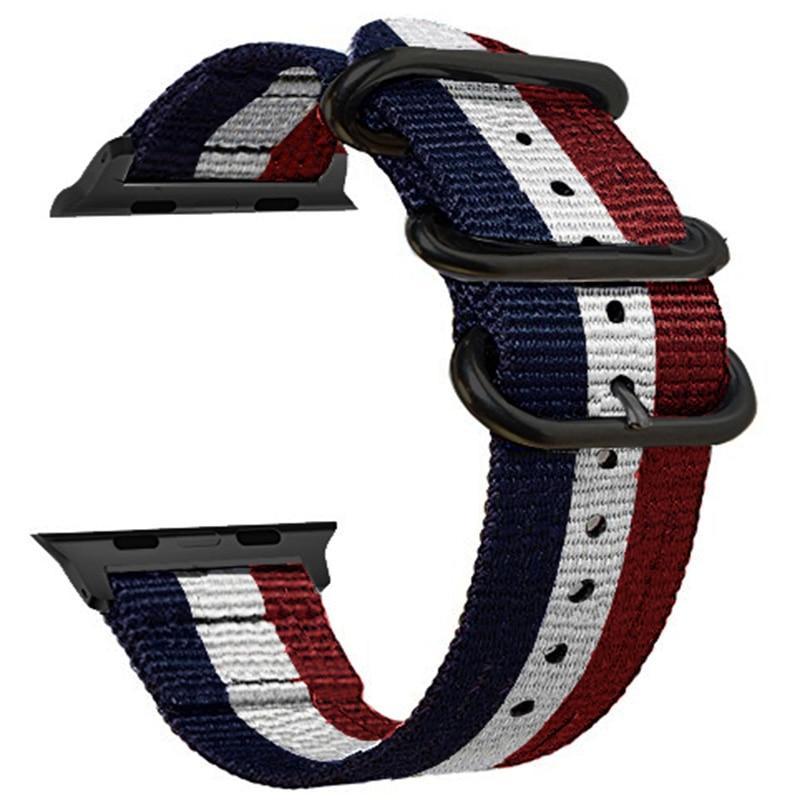 Nato strap For Apple watch band apple watch 4 3 5 band 44mm 40mm 42mm 38mm iwatch band correa woven nylon Bracelet Watchband