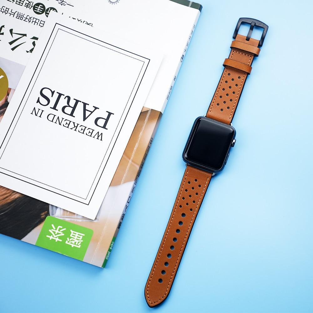 Leather strap For Apple Watch Band apple watch 5 4 3  band 44mm/40mm 42mm/38mm iwatch band 5 4 3 correa bracelet watchband belt