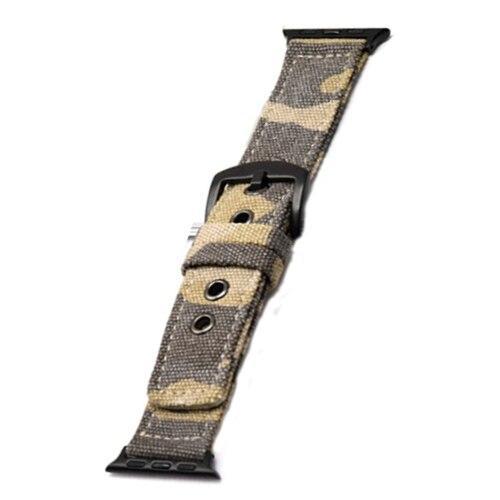 Sport Nylon strap for apple watch 4 band 44mm 40mm correa iwatch series 3 2 1 42mm 38mm Camouflage canvas wrist bracelet belt