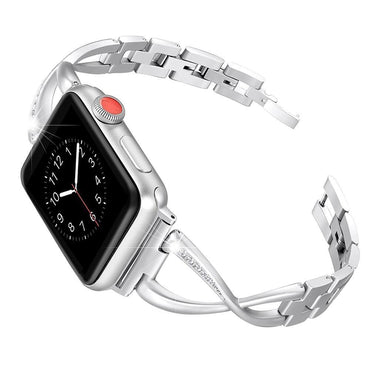 Diamond strap For Apple Watch Band apple watch 5 4 3 band 44mm/40mm Stainless Steel Iwatch 5 4 42mm/38mm Bracelet watchband belt