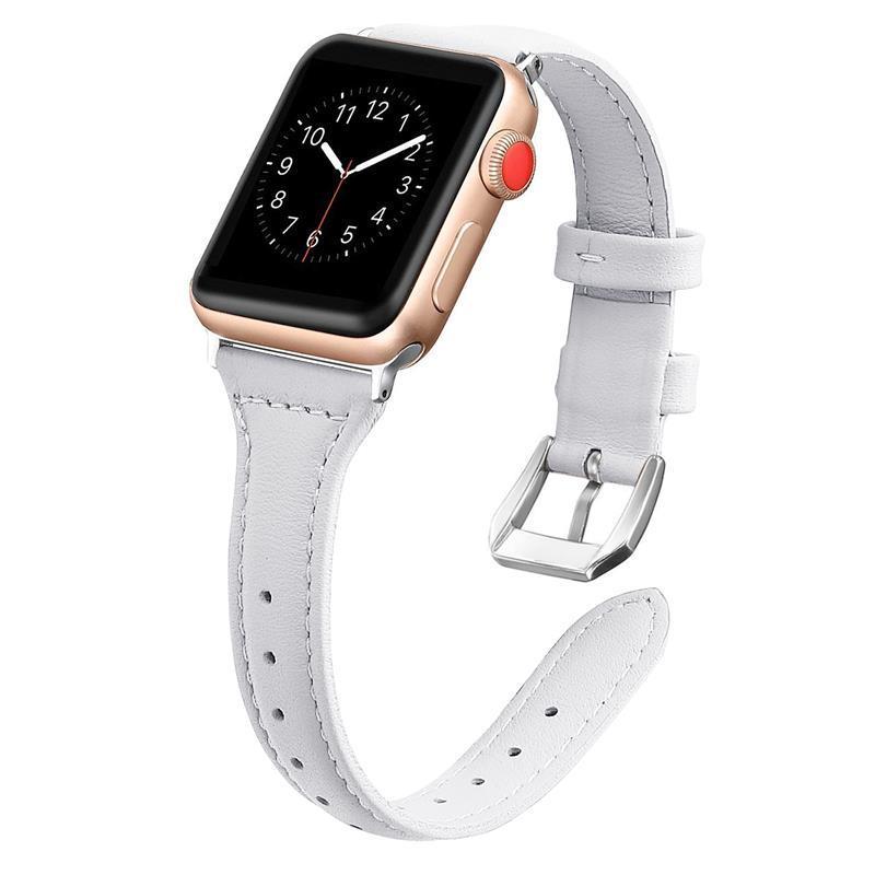 EIMO leather Strap for apple watch band apple watch 4/3/2 iwatch band 42mm/38mm/44mm/40mm slim leather bracelet correa watchband