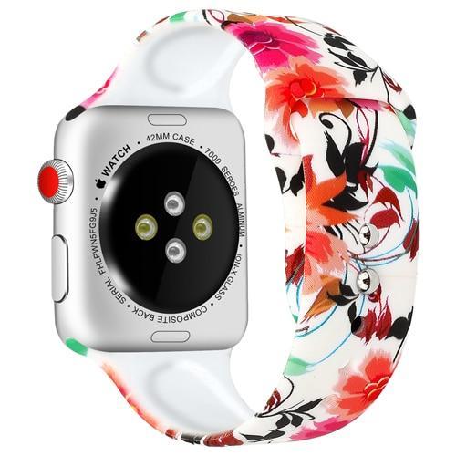 strap For Apple Watch band pulseira apple Watch 4 3 5 44mm 40mm iwatch band 42mm 38mm correa Popular Printing women bracelet 44