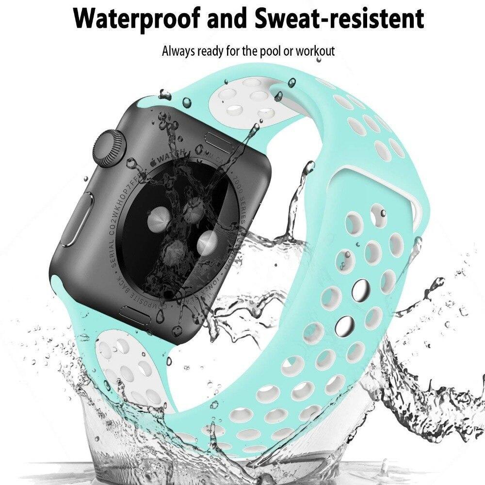 Sport Strap For Apple Watch 4 Band 44mm 40mm correa iwatch series 4 Silicone wrist bracelet Nike watchband belt