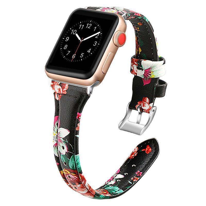 EIMO leather Strap for apple watch band apple watch 4/3/2 iwatch band 42mm/38mm/44mm/40mm slim leather bracelet correa watchband