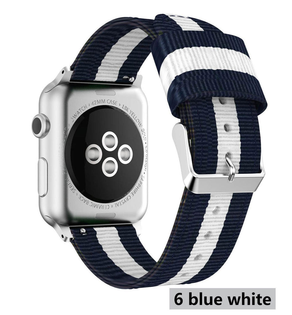 Nato strap For Apple Watch band apple watch 4 3 5 44mm/40mm iwatch band 42mm/38mm correa woven nylon wrist bracelet Accessories