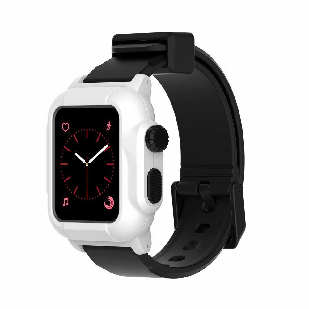 Luminous Sport case+Strap For Apple Watch band apple watch 4 3 5 44mm/40mm/42mm waterproof Iwatch band Bracelet case  cover